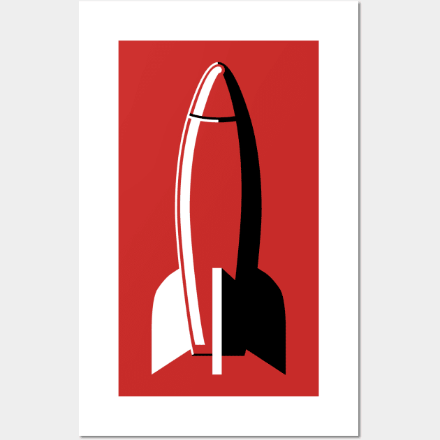 Rocket Graphic Wall Art by Skatee